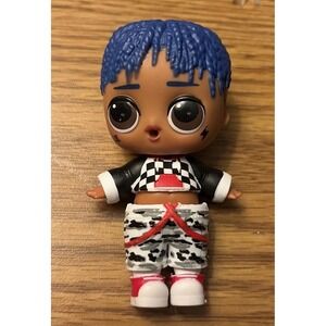 L.O.L. Boy Blue Hair Dreads Dreadlocks Downtown LOL  Surprise Doll MGA